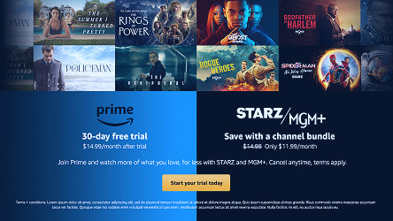 Starz, MGM Plus Bundle on Amazon Prime Video at Discounted Price - Variety